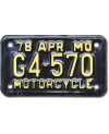 Americká SPZ Missouri G4 570 moto