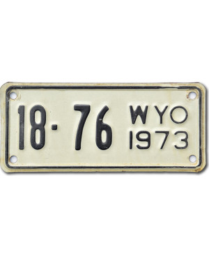 Americká SPZ Wyoming 18-76 moto
