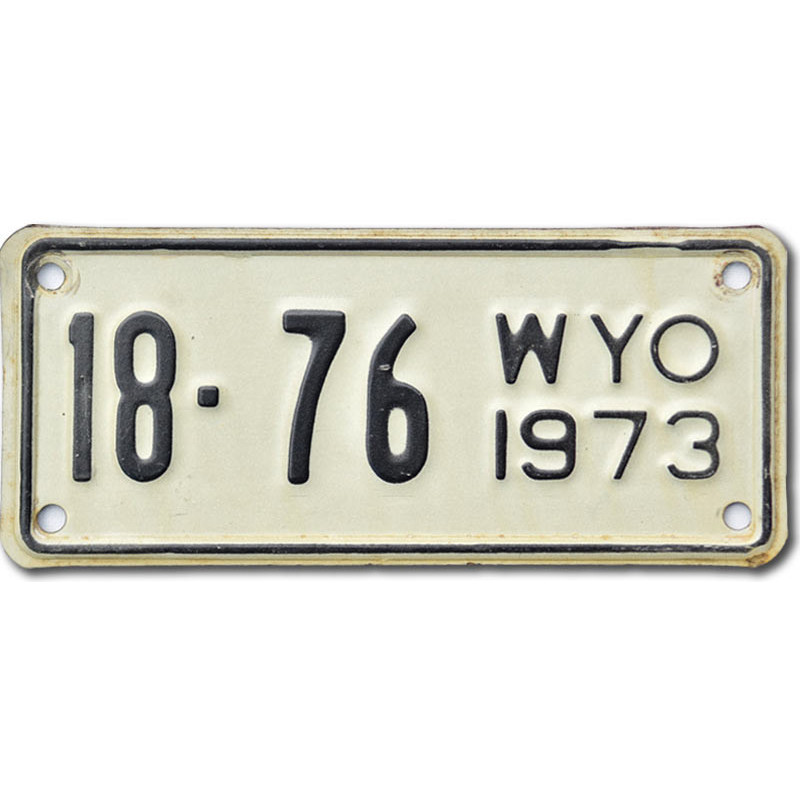 Americká SPZ Wyoming 18-76 moto