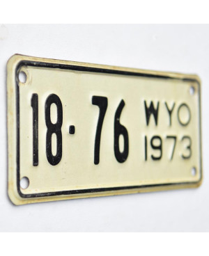 Americká SPZ Wyoming 18-76 moto