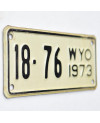 Americká SPZ Wyoming 18-76 moto