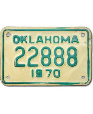Americká SPZ Oklahoma 22888 moto
