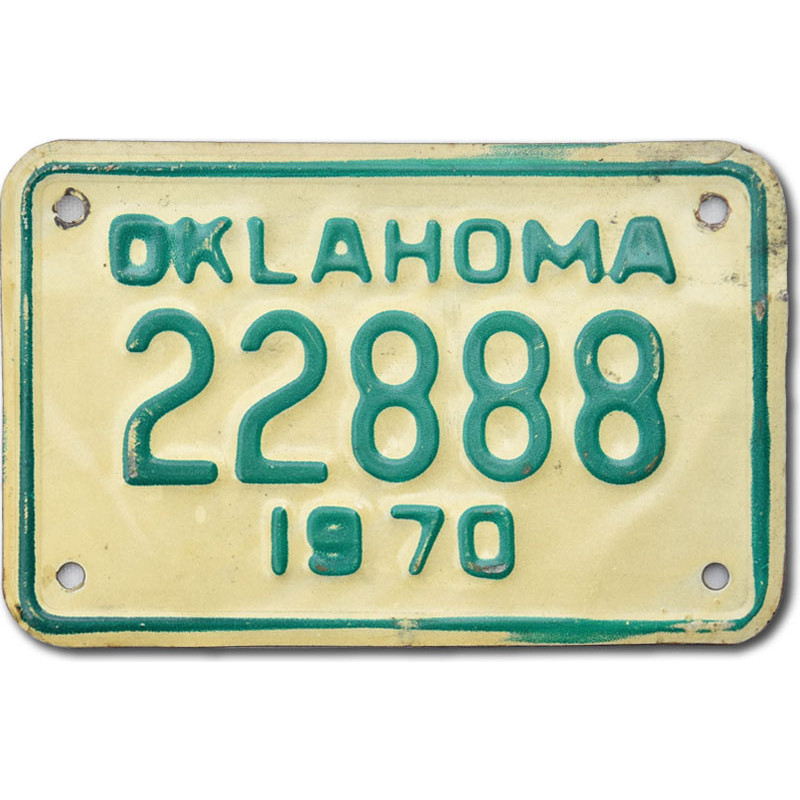 Americká SPZ Oklahoma 22888 moto