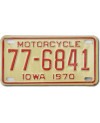 Americká SPZ Iowa 77-6841 moto
