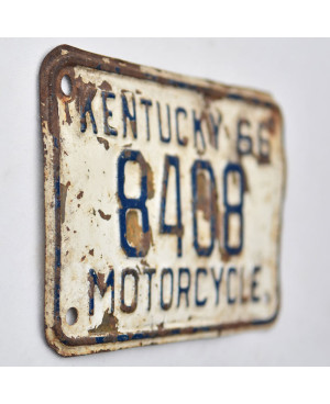 Americká SPZ Kentucky 1966 White 8408 moto