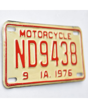 Americká SPZ Iowa ND9438 moto