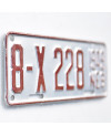 Americká SPZ Nebraska 1949 Silver 8-X228 moto