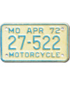 Americká SPZ Missouri 27-522 moto