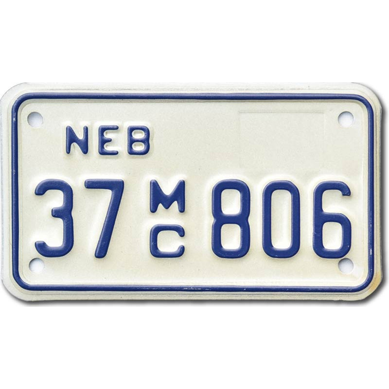 Americká SPZ Nebraska 37MC806 moto