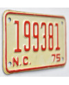 Americká SPZ North Carolina 199381 moto