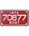Americká SPZ Boat 1972 Red 70877