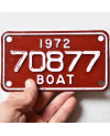 Americká SPZ Boat 1972 Red 70877
