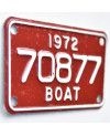 Americká SPZ Boat 1972 Red 70877