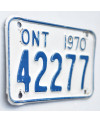 Kanadská SPZ Ontario 1970 White 42277 moto