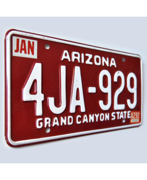 Americká SPZ Arizona Red 4JA-629