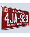 Americká SPZ Arizona Red 4JA-629