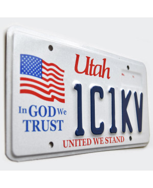 Americká SPZ Utah In God We Trust