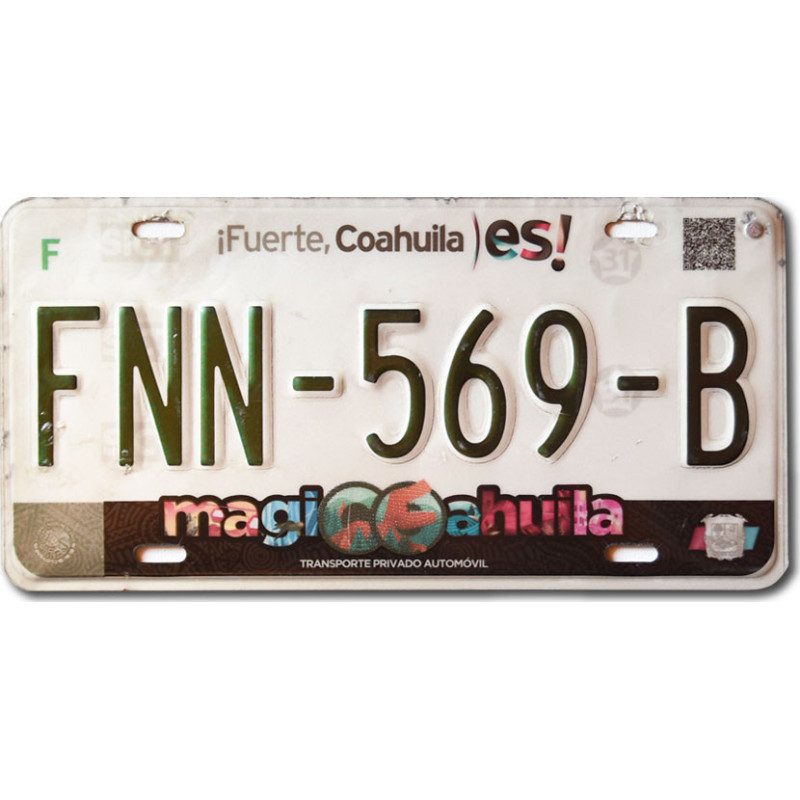 Mexická SPZ Coahuila Magic FNN-569-B