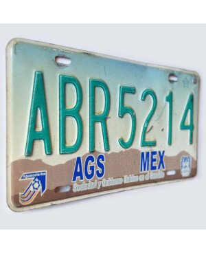 Mexická SPZ Aguascaliantes ABR 5214