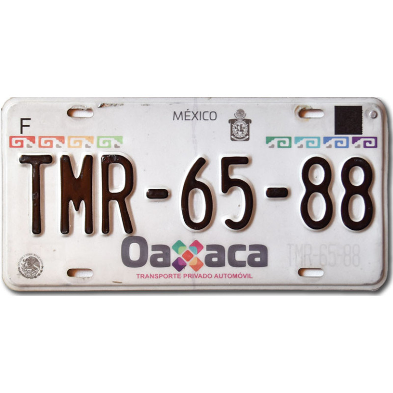 Mexická SPZ Oaxaca TMR-65-88