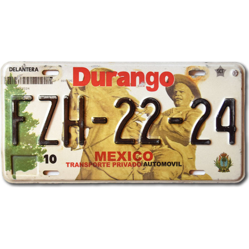 Mexická SPZ Durango FZH-22-24