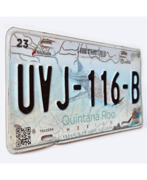 Mexická SPZ Quintana Roo UVJ-116-B