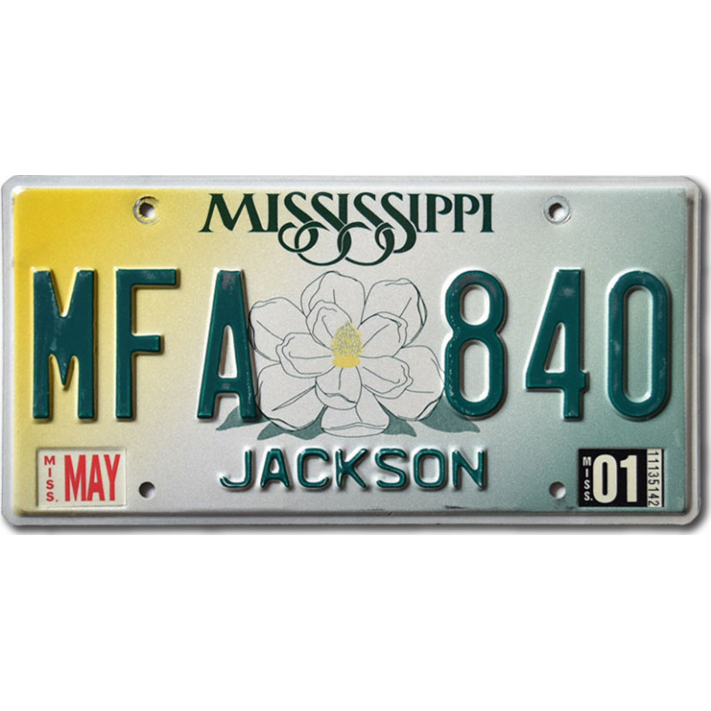 Americká SPZ Mississippi Magnolia