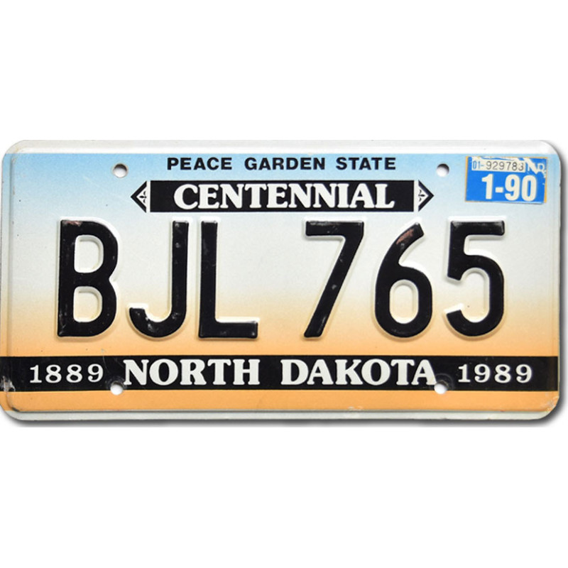 Americká SPZ North Dakota Centennial
