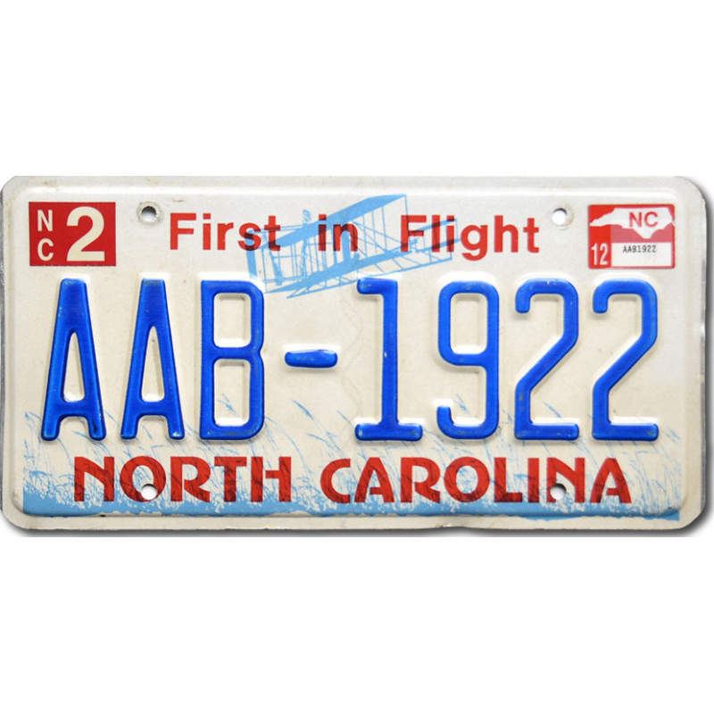 Americká SPZ North Carolina First in Flight