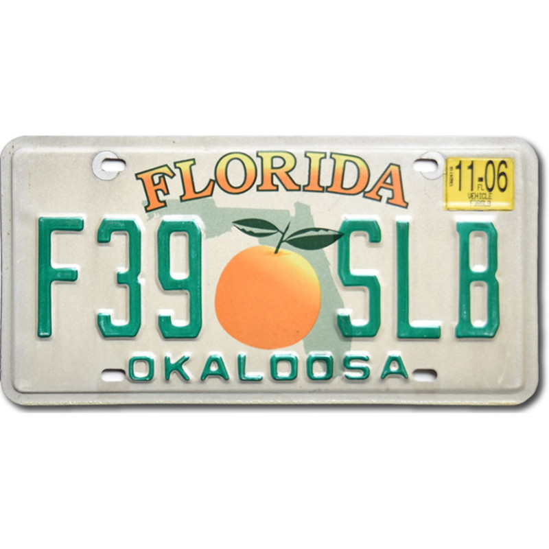 Americká SPZ Florida Orange