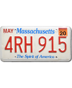 Americká SPZ Massachusetts - The Spirit of America