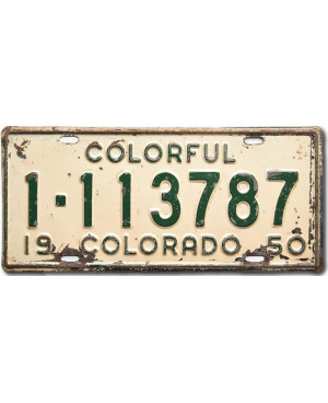Americká SPZ Colorado 1950 Colorful 1-113787