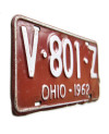 Americká SPZ Ohio 1962 Red V-801-Z