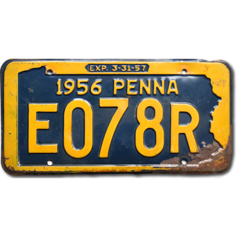 Americká SPZ Pennsylvania 1956 Penna E078R
