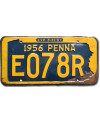 Americká SPZ Pennsylvania 1956 Penna E078R