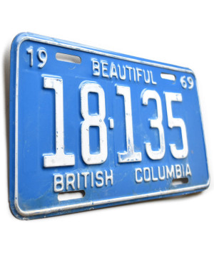 Kanadská SPZ British Columbia 1969 Beautiful 18-135