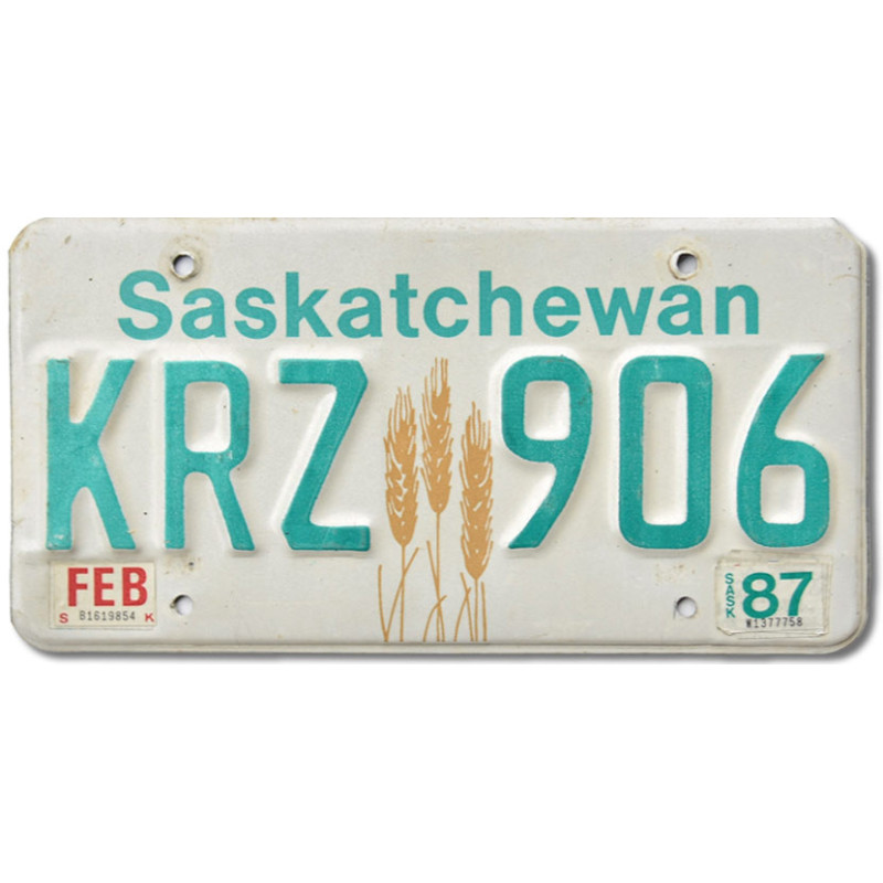 Kanadská SPZ Saskatchewan Wheat KRZ 906