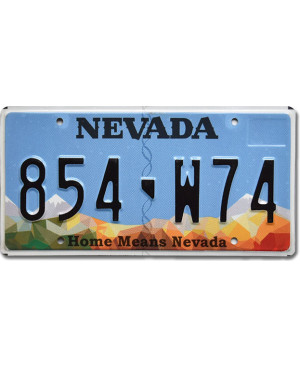 Americká SPZ Nevada Home Means