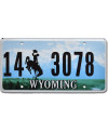 Americká SPZ Wyoming Green Landscape