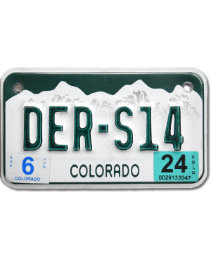 Americká SPZ Colorado DER-S14 moto