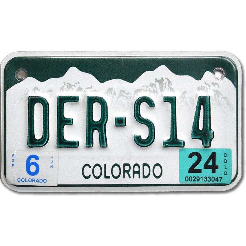 Americká SPZ Colorado DER-S14 moto