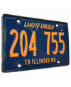 Americká SPZ Illinois 1960 Land of Lincoln 204 755