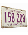 Americká SPZ Illinois 1958 Land of Lincoln 158 208