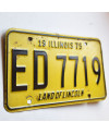 Americká SPZ Illinois 1975 Yellow ED7719
