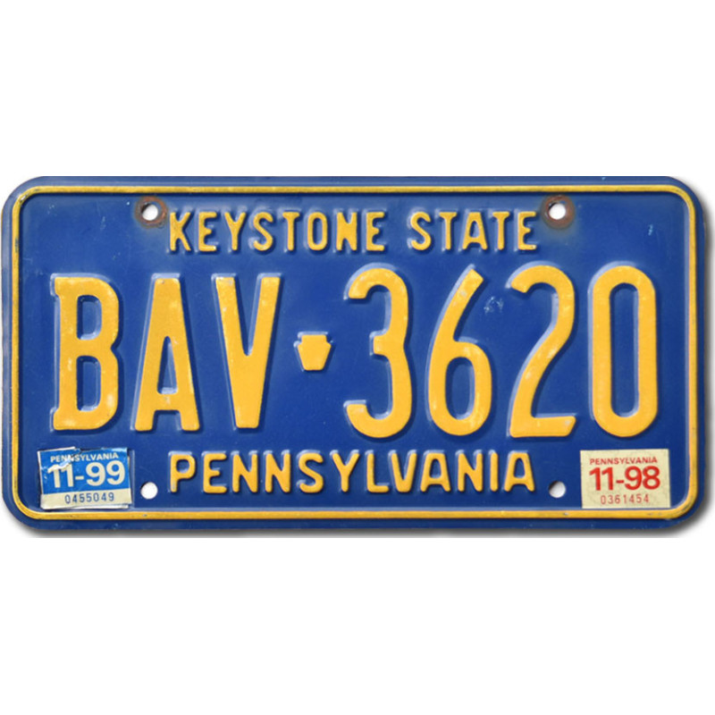 Americká SPZ Pennsylvania Keystone BAV-3620
