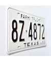 Americká SPZ Texas 1963 Farm Truck 8Z-4872