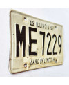 Americká SPZ Illinois 1967 Land of Lincoln ME 7229