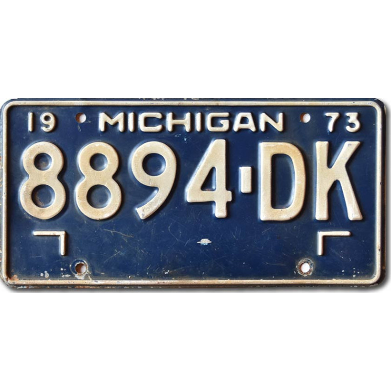 Americká SPZ Michigan 1973 Blue 8894-DK