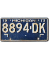 Americká SPZ Michigan 1973 Blue 8894-DK