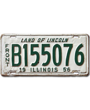 Americká SPZ Illinois 1956 Land of Lincoln B155076